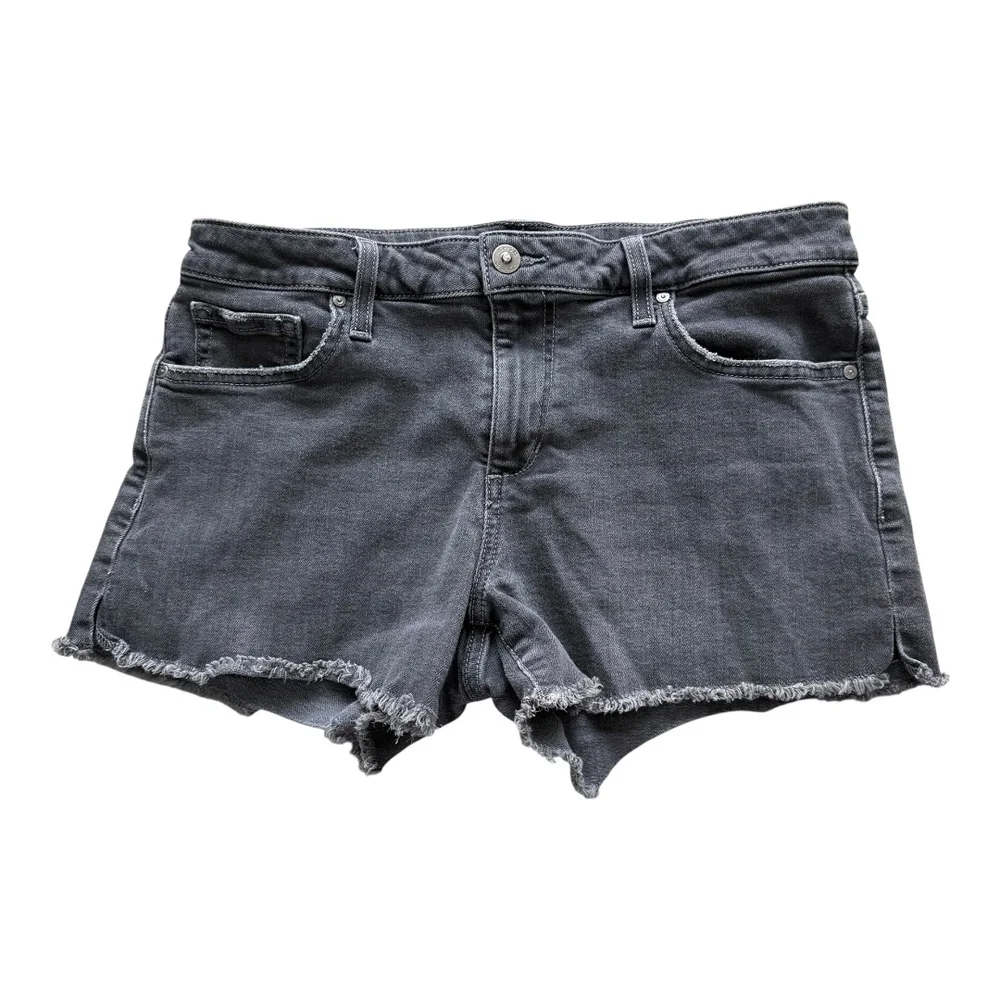 Joe's Jeans Charcoal Gray Distressed Hem Lisbeth Wash Cut Off Shorts Womens W 29